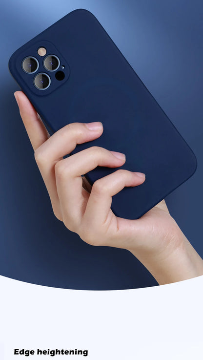 Original Liquid Silicone Case For iPhone 14 13 12 11 Pro Max For MagSafe Magnetic Wireless Charging 8 Plus XR XS Max X SE Cover