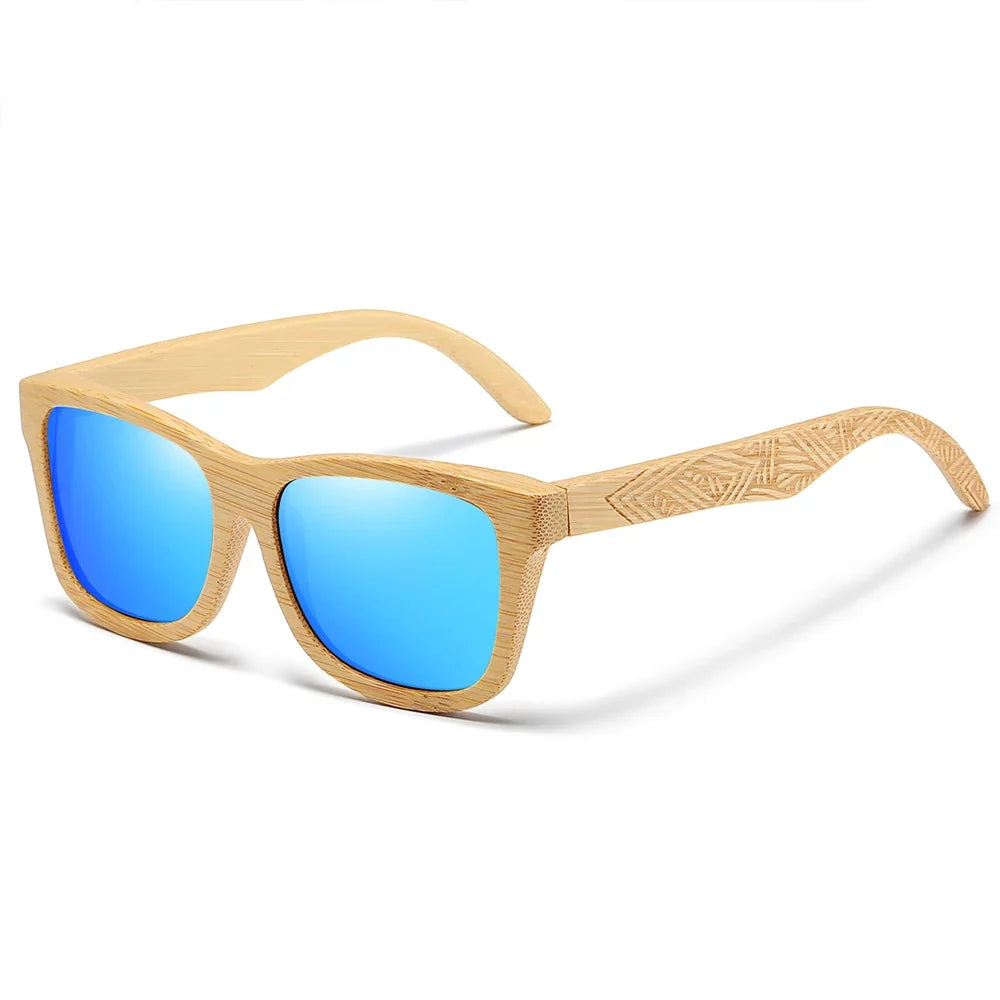 Natural Bamboo And Wooden Sunglasses VIP Manual Polarized Glasses Luxury Brand Environmental Degradable Glasses Gift Box