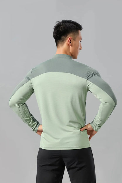 Men Athletics Top Running Shirts Long Sleeve Mens Basketball Sports Gym Fitness Guys T Shirt Clothing Quick Drying Breathable