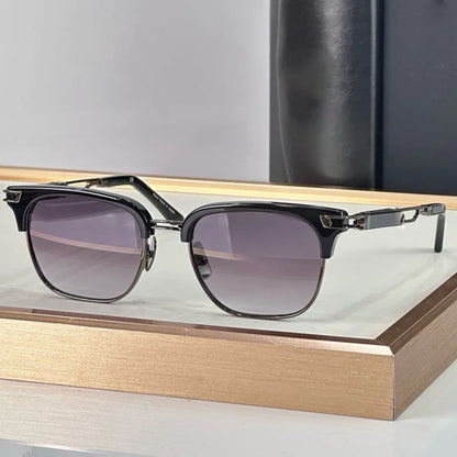 Classical Vintage Dean Eyebow Styel Men's Sunglasses Women Germany Trendy Square UV400 Alloy Acetate Prescription Eyeglasses