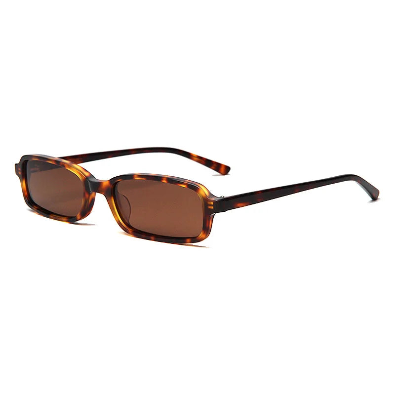 2025 Summer Rectangle Acetate Frame Personality Men Polarized Sunglasses Fashion Women Sun Glasses Support Prescription Lenses