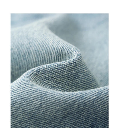 Women Jeans 2023 Autumn High Waist Straight Loose Trousers Fashion Casual Versatile Simple Basic Light Blue Pants