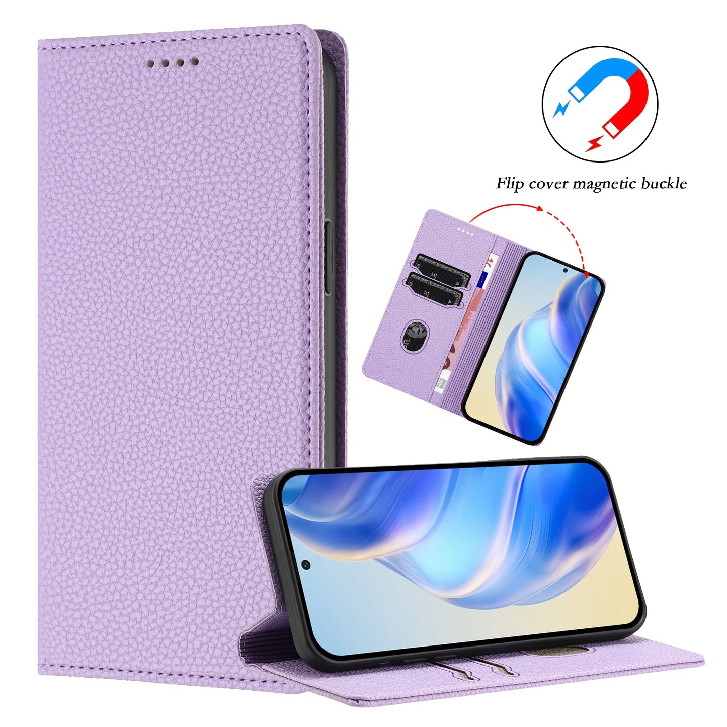 Flip Case For iPhone 16 Pro 15 14 Plus 13 11 Pro Max 12 Mini XR XS 7 8 6S Card holder Magnetic Leather Wallet Satnd Phone Cover