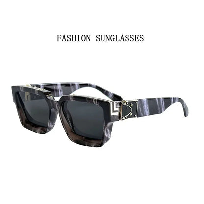 Retro Millionaire Sunglasses For Men Luxury New Square Sunglasses Women Trendy Vintage Luxe Fashion Glasses Gafas De Sol Hombre