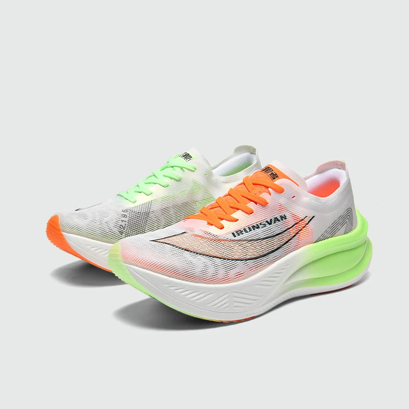 Men Running Shoes Breathable Sports Shoe Lightweight Marathon Carbon Plate Sneaker Casual Comfortable Athletic Training