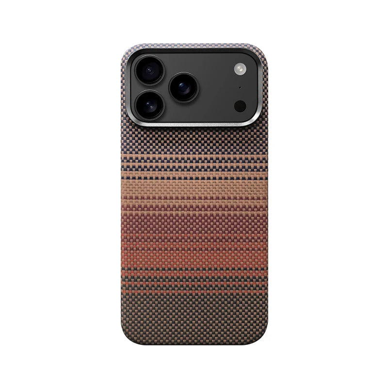 Ultra Slim Real Aramid Kevlar Carbon Fiber Business Case For IPhone 17 Air Pro Max Magnetic Charging Shockproof Protective Cover