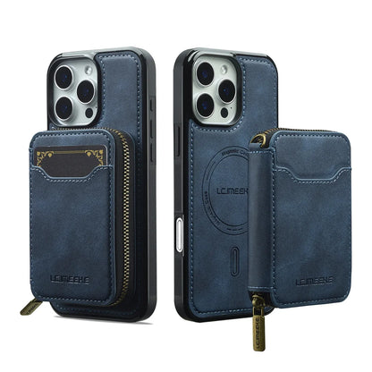For Magsafe Magnetic Leather Phone Case for iPhone 16E 17 Air 16 15 Plus 14 13 12 11 Pro Max Wallet Card Holder Pocket Cover