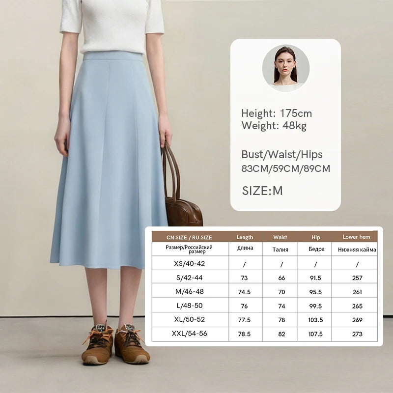Women's Skirt 2026 Summer New Elegant Office Solid High Waist Mermaid Skirt Casual Loose Versatile Woman Clothes 12622093