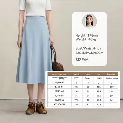 Women's Skirt 2026 Summer New Elegant Office Solid High Waist Mermaid Skirt Casual Loose Versatile Woman Clothes 12622093