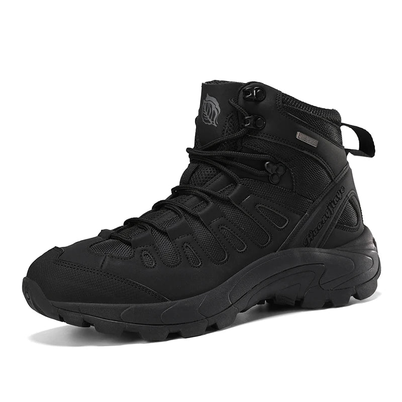 Summer Fashion Men Boots Outdoor Leather Boots Breathable Combat Boots Plus Size 46 Desert Boots Walk Shoes Autumn