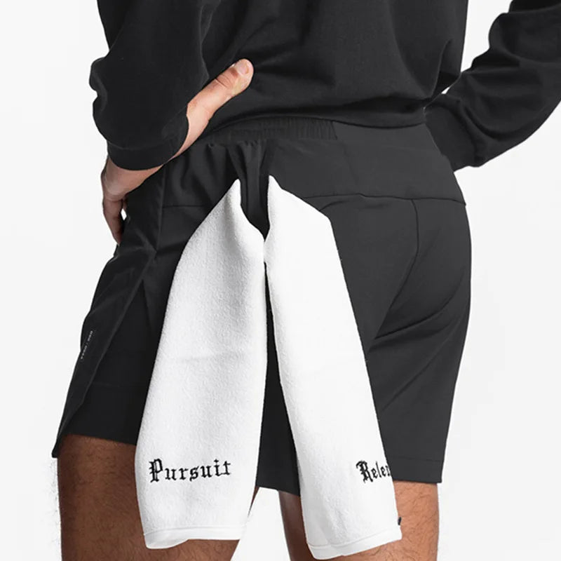 Mens Gym 2 in 1 Jogger Sport Short Pants Man Quick Dry Running Workout Basketball Shorts Male Gym Fitness Sweatpant Bottoms