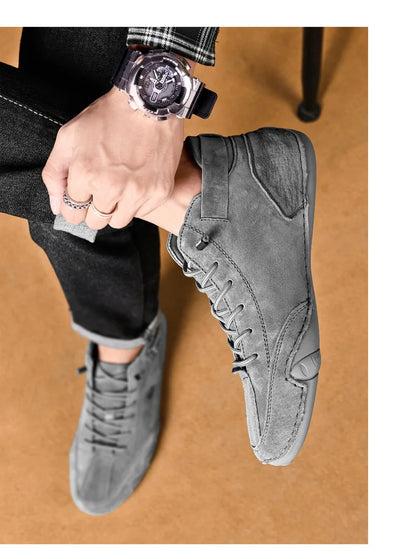 Men's Summer Sneakers Fashion Ankle Boots 2023 New Comfortable Vulcanized Men's Shoes Oversized Couple Work Shoes Zapatos Hombre