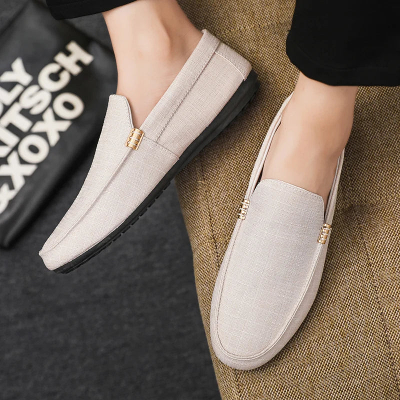 Men Loafers Soft High Quality Spring Autumn Shoes Men Casual Shoes Warm Slip on Flats Driving Shoes