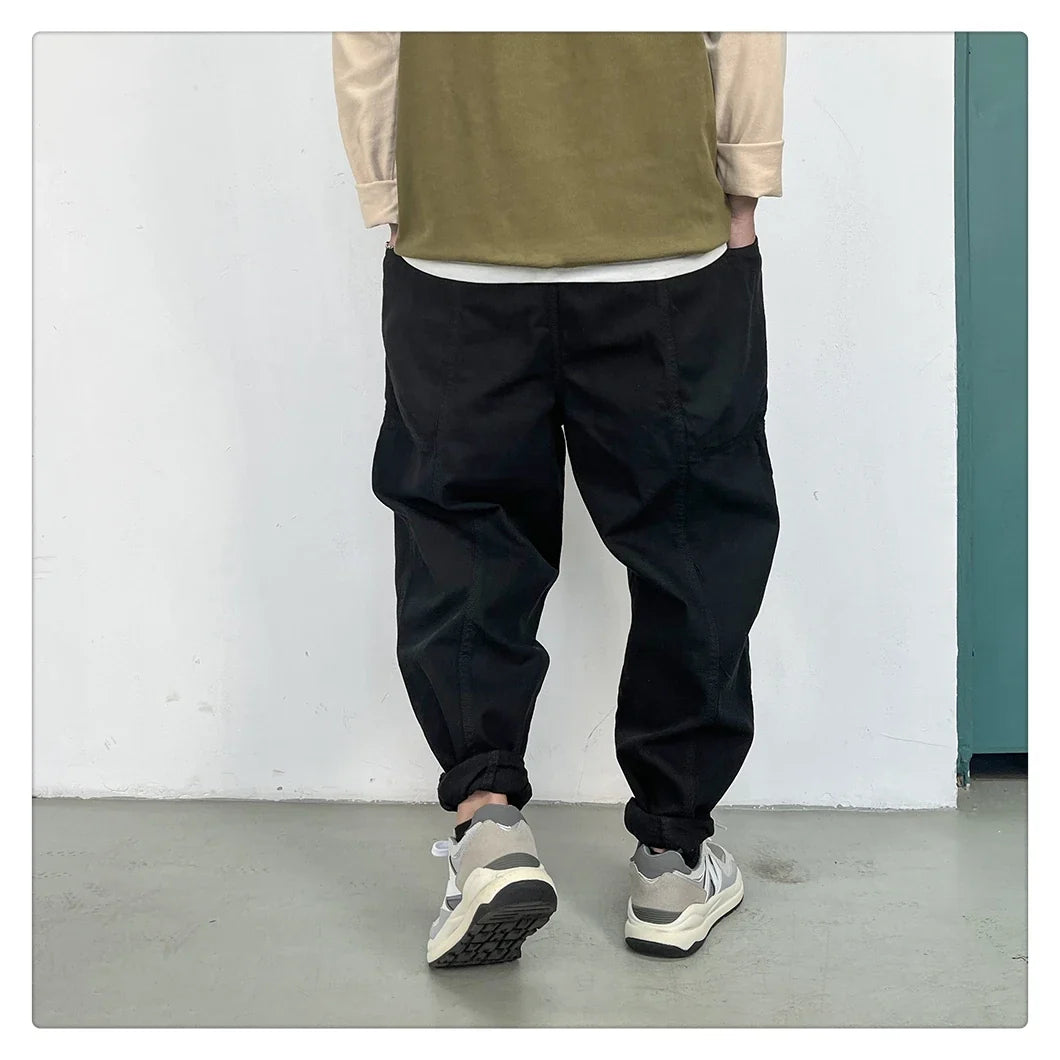 American Vintage Functional Cargo Pants Men Clothing High Quality Khaki Casual Jogging Pants Harajuku Tactical Joggers Trousers