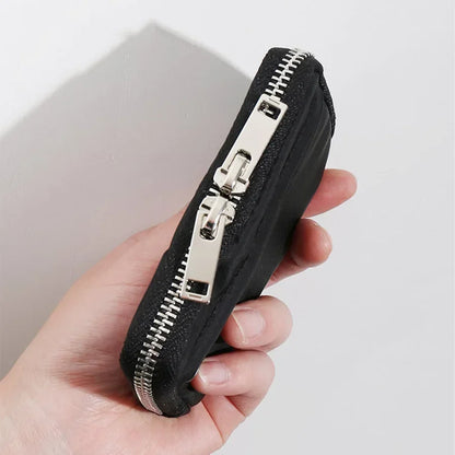 Japan Zipper Mini Purse Card Holder Nylon Cloth Coin Pouch Waterproof Cute Wallet Men Clutch Bag Mini Purse Fashion Small Wallet