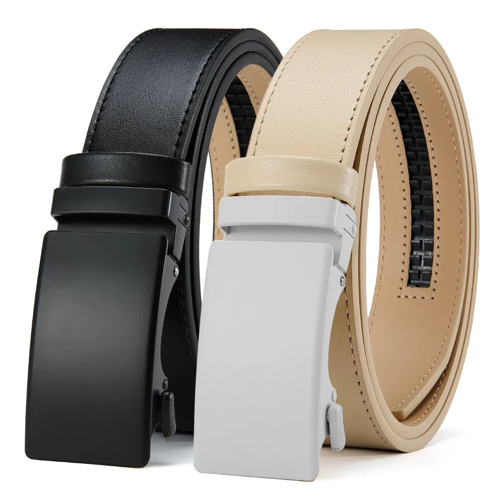 Men's High-quality Buckle Jeans Cowhide Casual Belt Business Denim Belt Men's Fashion Designer 2025 New Style