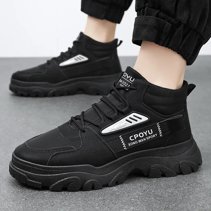 2024 new Winter Fashionable Sports Boots Anti Slip Outdoor Work Short Boots Comfortable Sport Casual Men's Mountain Shoes