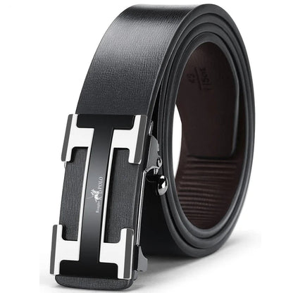 Fashion Business Men'S Belt Genuine Luxury Brand Belt Metal Buckle Belt High-Quality Leather Soft Belt With Cargo Pants Jeans