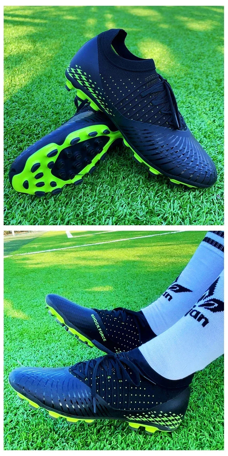 Spiked Comfortable Breathable Competition Soccer Cleats for Training and Matches