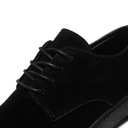 Luxury Brand Mens Casual Shoes Black Men Leather Shoes Fashion Lace Up Platform Work Shoes Wedding Formal Dress Oxfords Shoes