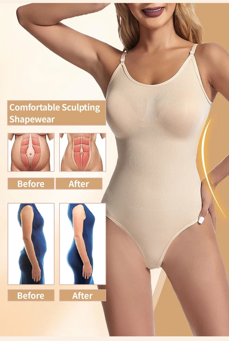 Shapwear Soft Body Shaping  Thong Body Shaping Tummy Control Butt Lifter Cincher Slimming Sheath Shapers Bodysuit Woman Body