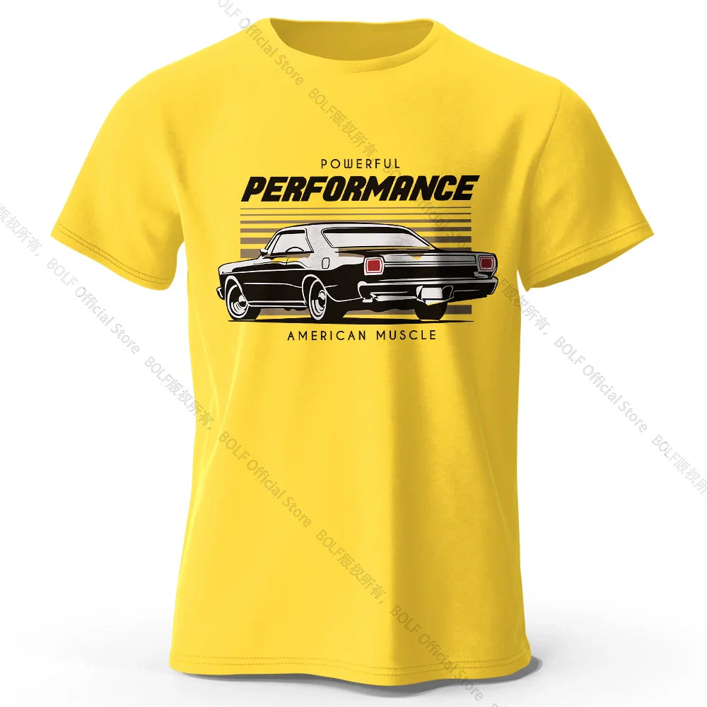 Custom Car Club Patch Printed Unisex Men Women T-Shirt Tees Tops 100% Cotton Embossed Logo Graphic Gearhead Outfit