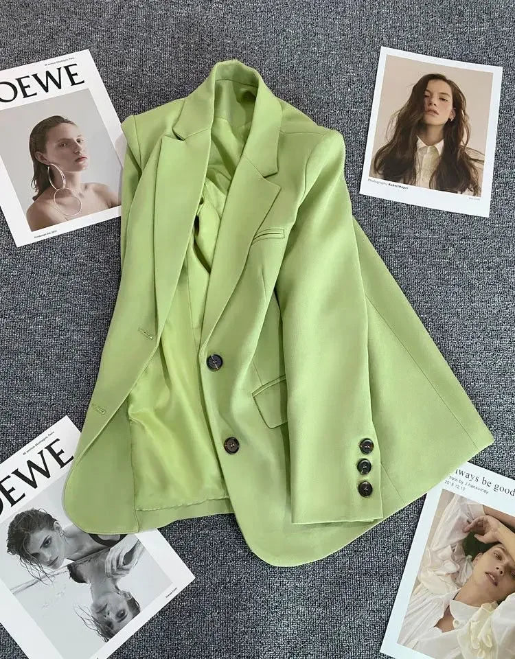 New Spring Suit 2025 Suit Jacket for Women with Small Temperament and High-end Feel Loose Casual Chic Elegant Fashion Coat Top