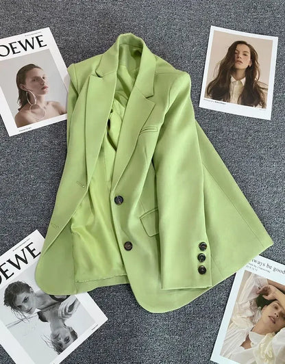 New Spring Suit 2025 Suit Jacket for Women with Small Temperament and High-end Feel Loose Casual Chic Elegant Fashion Coat Top