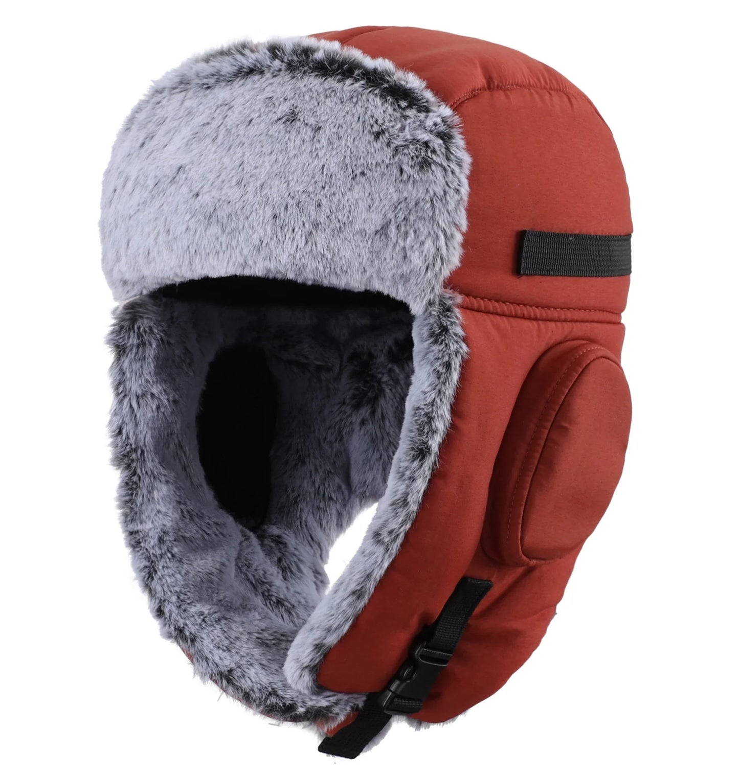 Men's Trapper Hat With Faux Fur Linning Eskimo Windproof Waterproof Winter Warm Hats Ushanka Hunting Skiing Hat