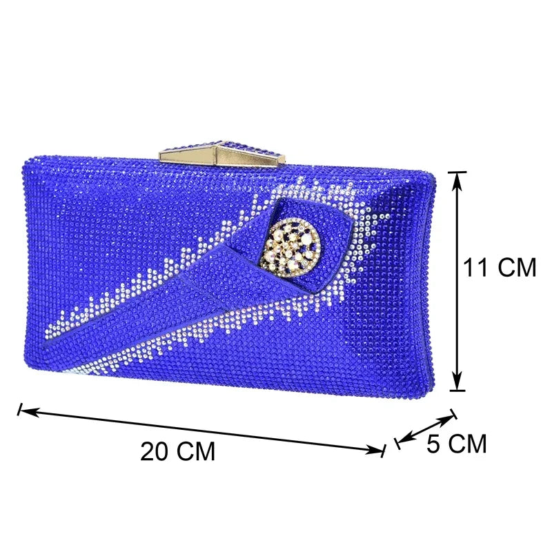 Italian Matching Shoes and Bag Set Decorated with Rhinestone African Shoes and Bag Set for Wedding High Quality Shoes Bag