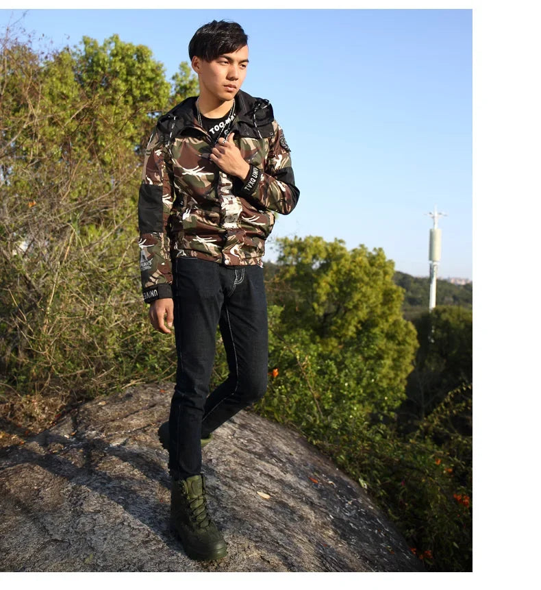 New Men Tactical Boots Army Breathable Desert High Quality Unisex Waterproof Male Hunting Boots Ankle Work Climbing Hiking Shoes
