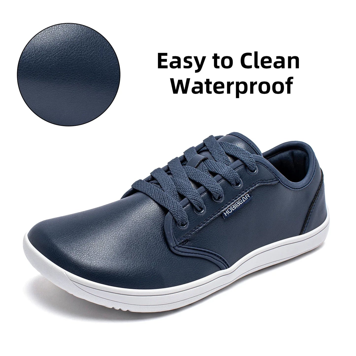 Unisex Wide Barefoot Shoes Women Men Zero Drop Minimalist Sneakers Artificial Leather Trail Walking Shoes