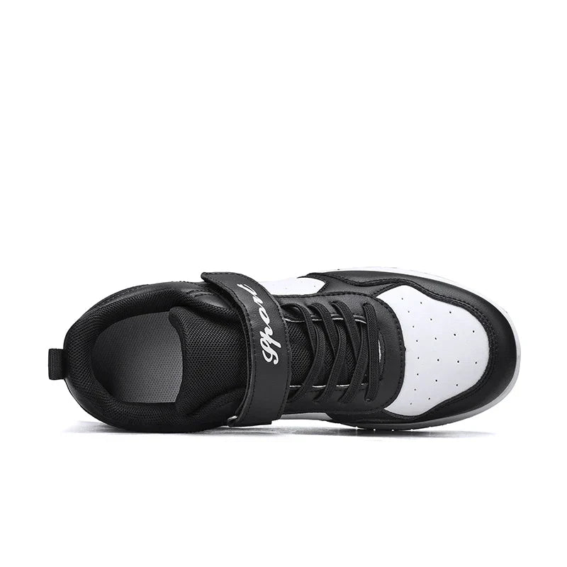 Ultra-Light Leathe Two Wheels Children's Sport Roller Skate Shoes for Kids Boys Girls Walking Running Sneakers Outdoor for Women