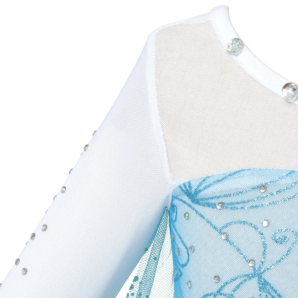 Children Costume Girl Dress Halloween Princess Cosplay Party Rapunzal Anna Elsa Birthday Clothes