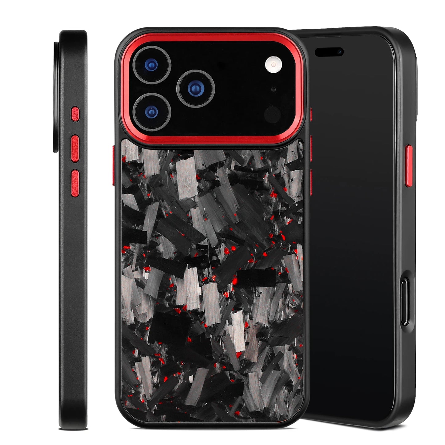 Real Premium Forged Carbon Fiber Phone Case For iPhone 17 Pro Max Air Shockproof Anti-slip Magnetic Wireless Charging Cover