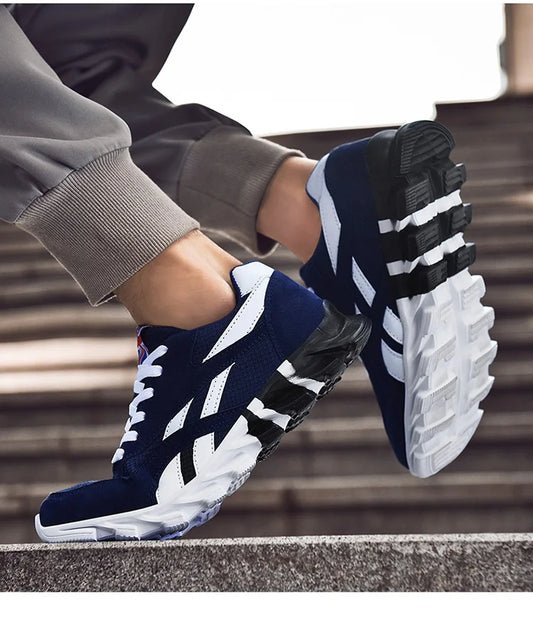 Men's and women's running shoes breathable casual sneakers anti-slip vibration comfortable walking shoes 36-48
