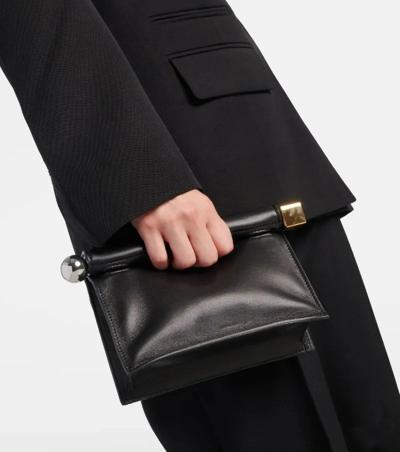 A New Luxury, Fashionable and Niche Rolled-up Clutch Bag for Women, A Versatile Folding Chain Single-shoulder Crossbody Bag