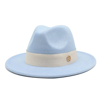 New Fedora Hat for Women Winter Elegant Fashion Formal Wedding Decorate Church Cap Panama Party Jazz Hat Chapeau Femme