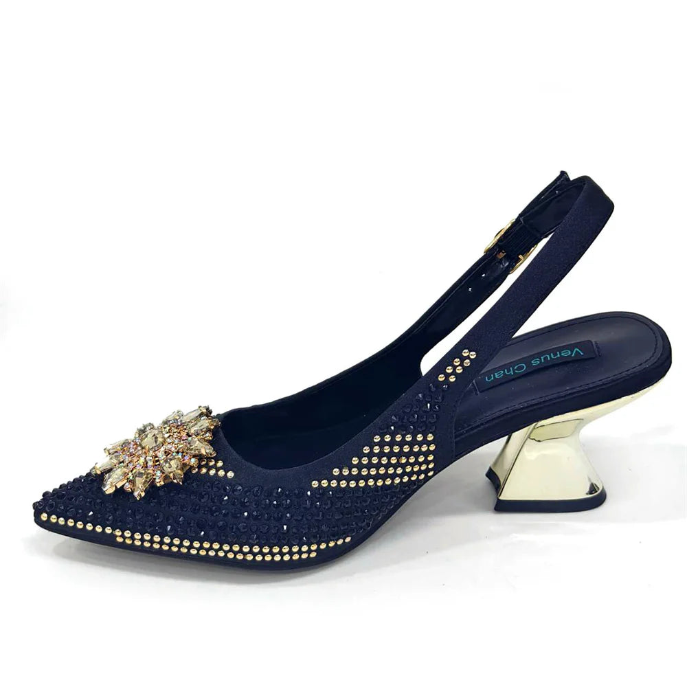 Elegant Women's Shoes and Bag Sets Wedding Party Bags and Shoes Comfortable Mid Heel Shoes Commuting Shoes for Women