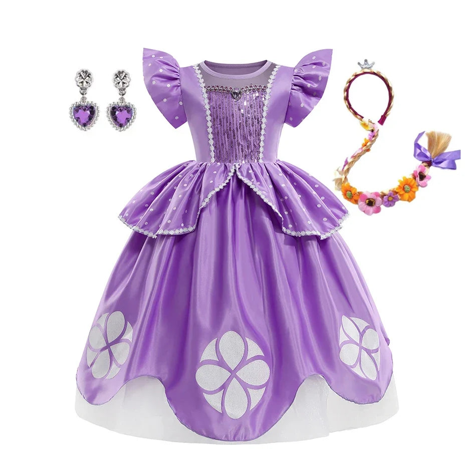 Sofia Costume the First Dress for Girls Princess Costumes Children Princess Dress Birthday Party Sophia Kids Prom Dresses