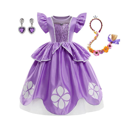 Sofia Costume the First Dress for Girls Princess Costumes Children Princess Dress Birthday Party Sophia Kids Prom Dresses
