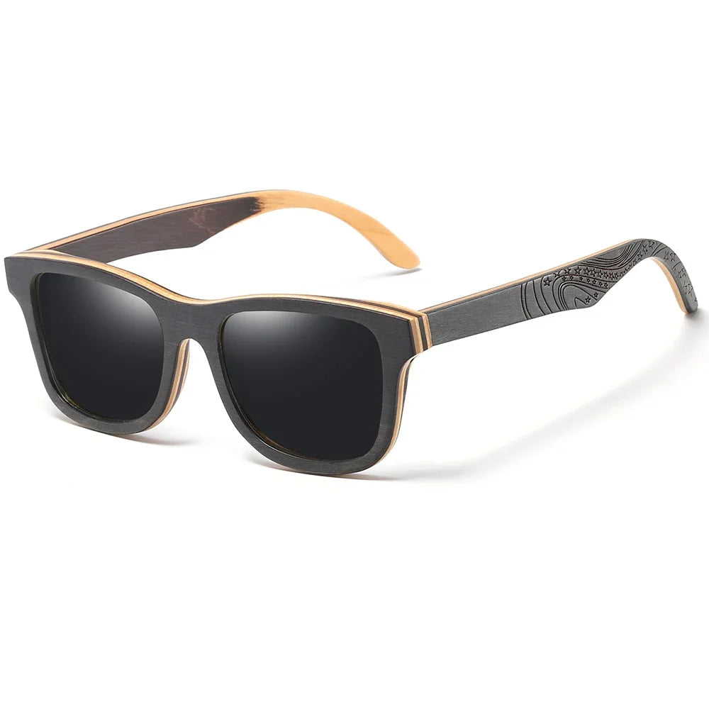 Natural Bamboo And Wooden Sunglasses VIP Manual Polarized Glasses Luxury Brand Environmental Degradable Glasses Gift Box