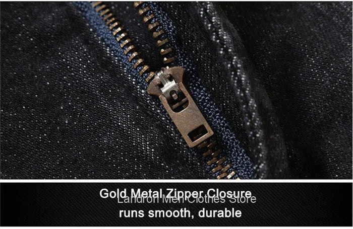 200KG Extra Large Jeans Men Blue 8XL 7XL 6XL 5XL Plus Size Denim Big Straight Elastic Trousers Black Stretched High Waist Pants
