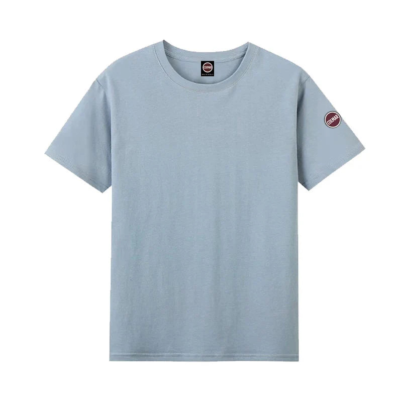 Europe Summer High Quality Tops 100%Cotton Men Women T-shirt Embroidery Logo Couple Casual Loose O-Neck Short Sleeve Tees
