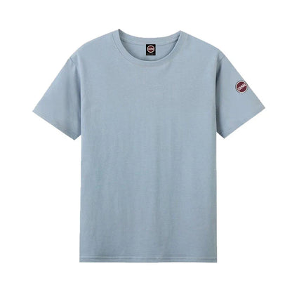 Europe Summer High Quality Tops 100%Cotton Men Women T-shirt Embroidery Logo Couple Casual Loose O-Neck Short Sleeve Tees