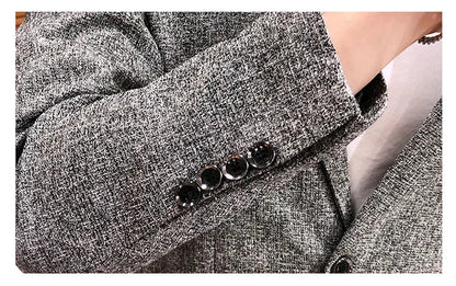 New Boutique Men's Solid Color British Style Fashion Casual Business Job Interview Gentleman Party Best Man Dress Suit