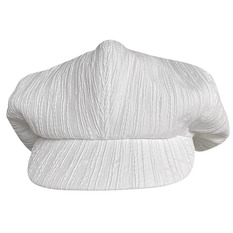 Big Head Newsboy Cap Women Beret Vintage Painter Winter Hats Houndstooth Octagonal Caps Female Bone Male NC36