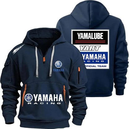 YART Logo Motorcycle Racing Team 2026 New Men's Multi Pocket Half Zipper Women's Fashion Sports Hoodie
