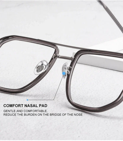 Fashion New Business Men's Large-rimmed Glasses Can Be Customized Prescription Anti-blue Light Glasses Retro Glasses Frame