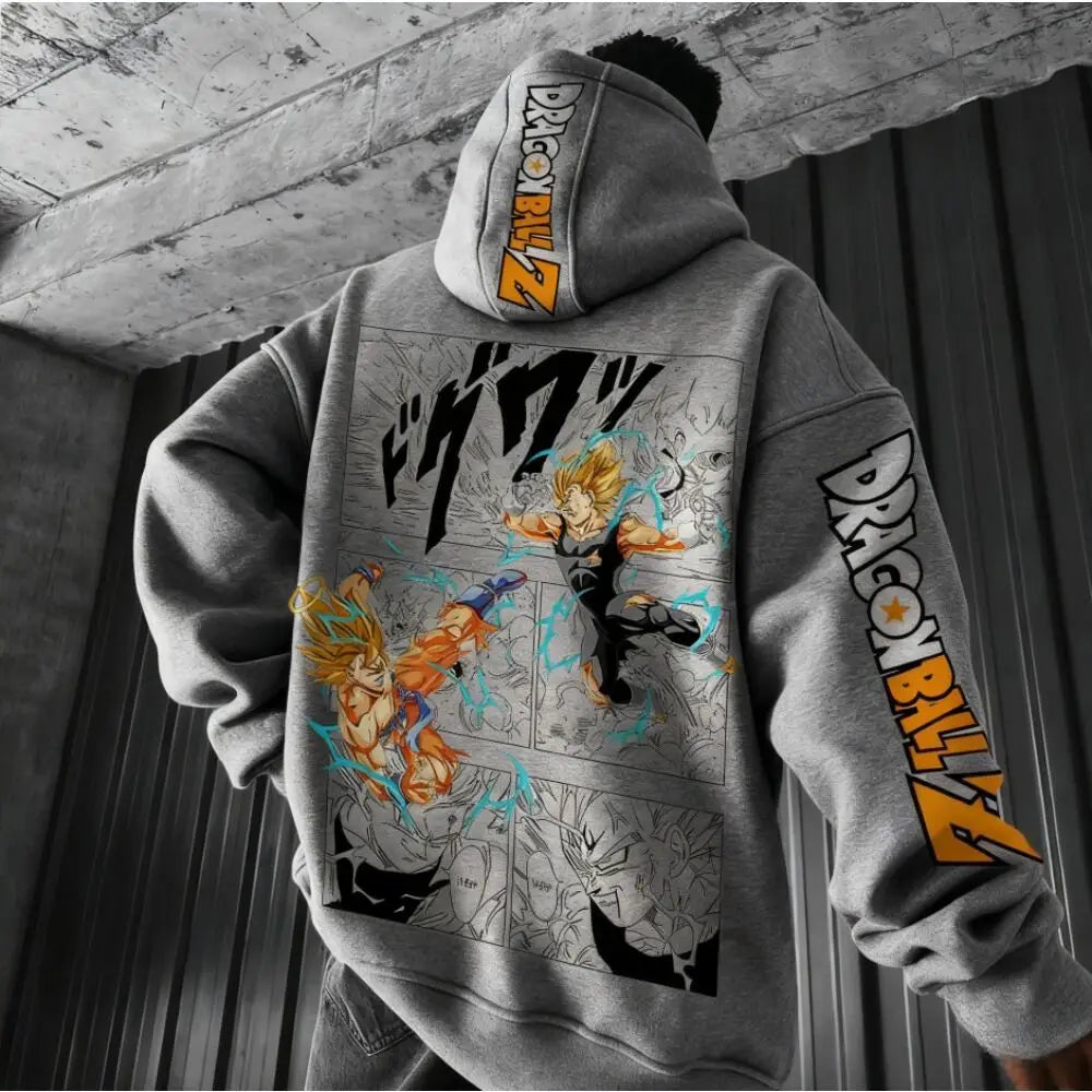 Dragon Ball Comics Co Branded Printed Hoodie 2025 Men's and Women's Autumn_Winter New Loose Casual Japanese Harajuku Sweater Top